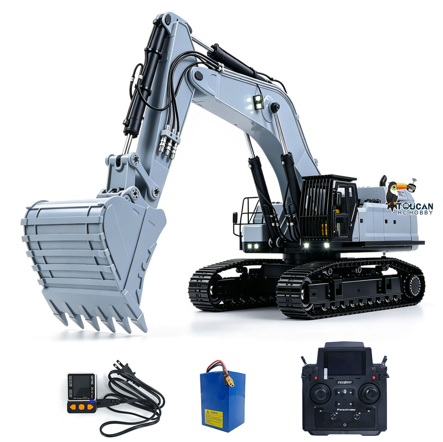 Rc Excavator Hobby - 1/12395F RC Hydraulic Heavy Excavator Metal