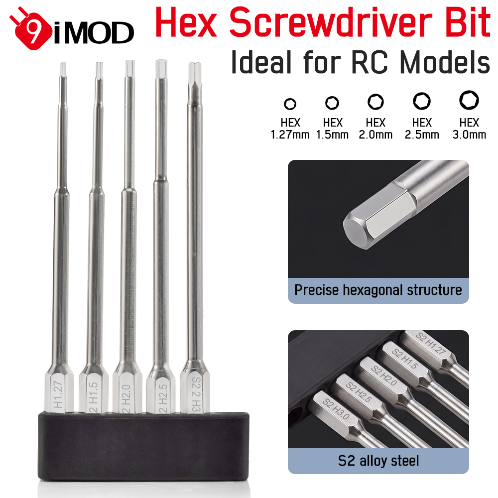 Rc Hobby Tool Kit - 9IMOD Hex Screwdriver Set 100mm Extended