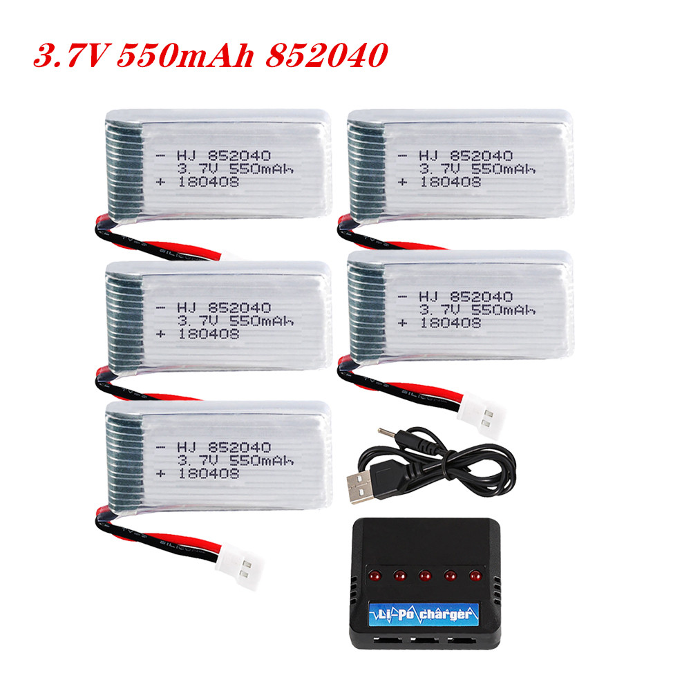 Rc Hobby Charger - 3.7V 550mAh 25C Lipo Battery 852040