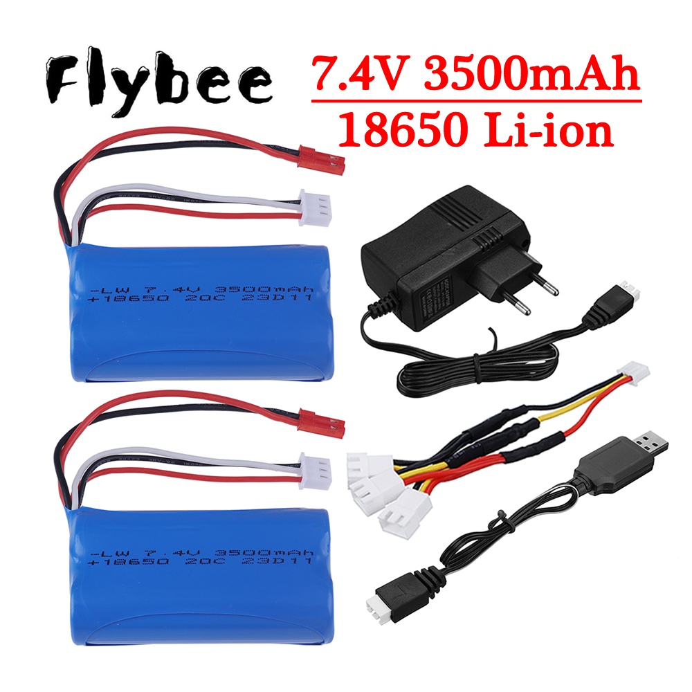Rc Hobby Charger - Upgraded 3000mAh to 3500mAh 7.4V 18650