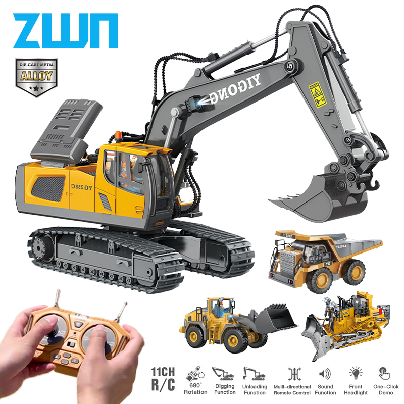 Rc Excavator Hobby - ZWN 2.4G Remote Control Excavator Dump