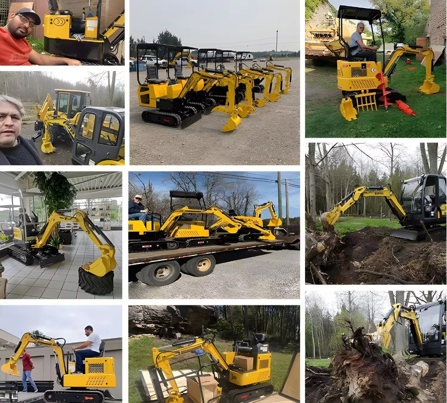 Rc Excavator Hydraulic - Customized 0.8 Ton Small Digger Mini