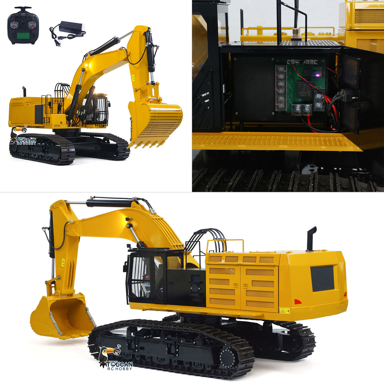 1/8 390F RC Metal Hydraulic Ex - Rc Excavator Hobby recension och pris