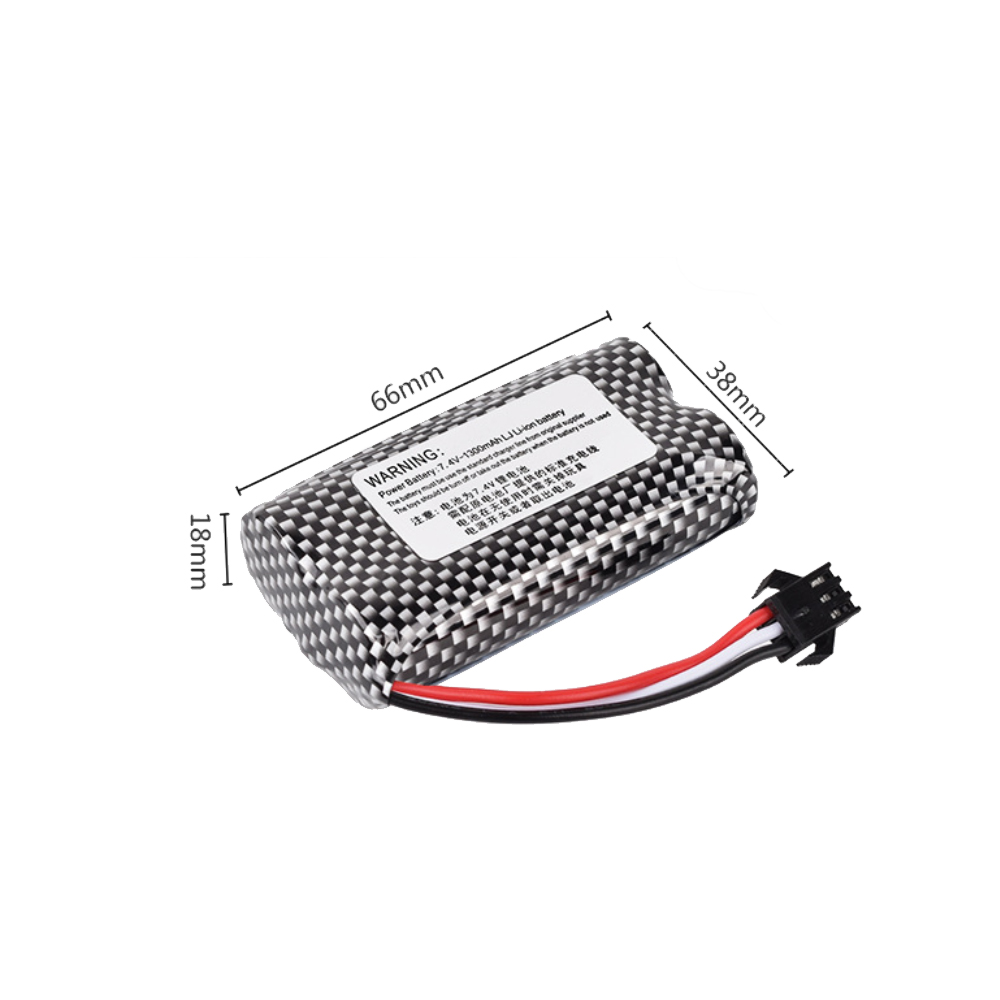 7.4V 1300mAh Li-ion Battery SM - Rc Hobby Charger recension och pris