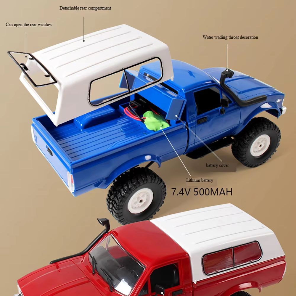 C24 1/16 WPL RC Car 2.4G Remot - Rc Hobby Workbench recension och pris