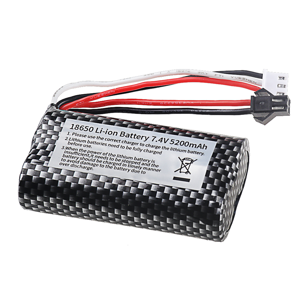 18650 7.4V 5200mAh Li-ion batt - Rc Hobby Charger recension och pris