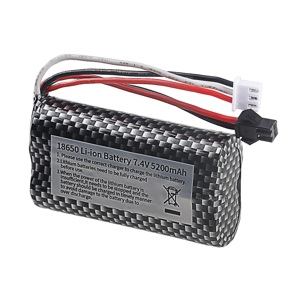 18650 7.4V 5200mAh Li-ion batt - Rc Hobby Charger recension och pris