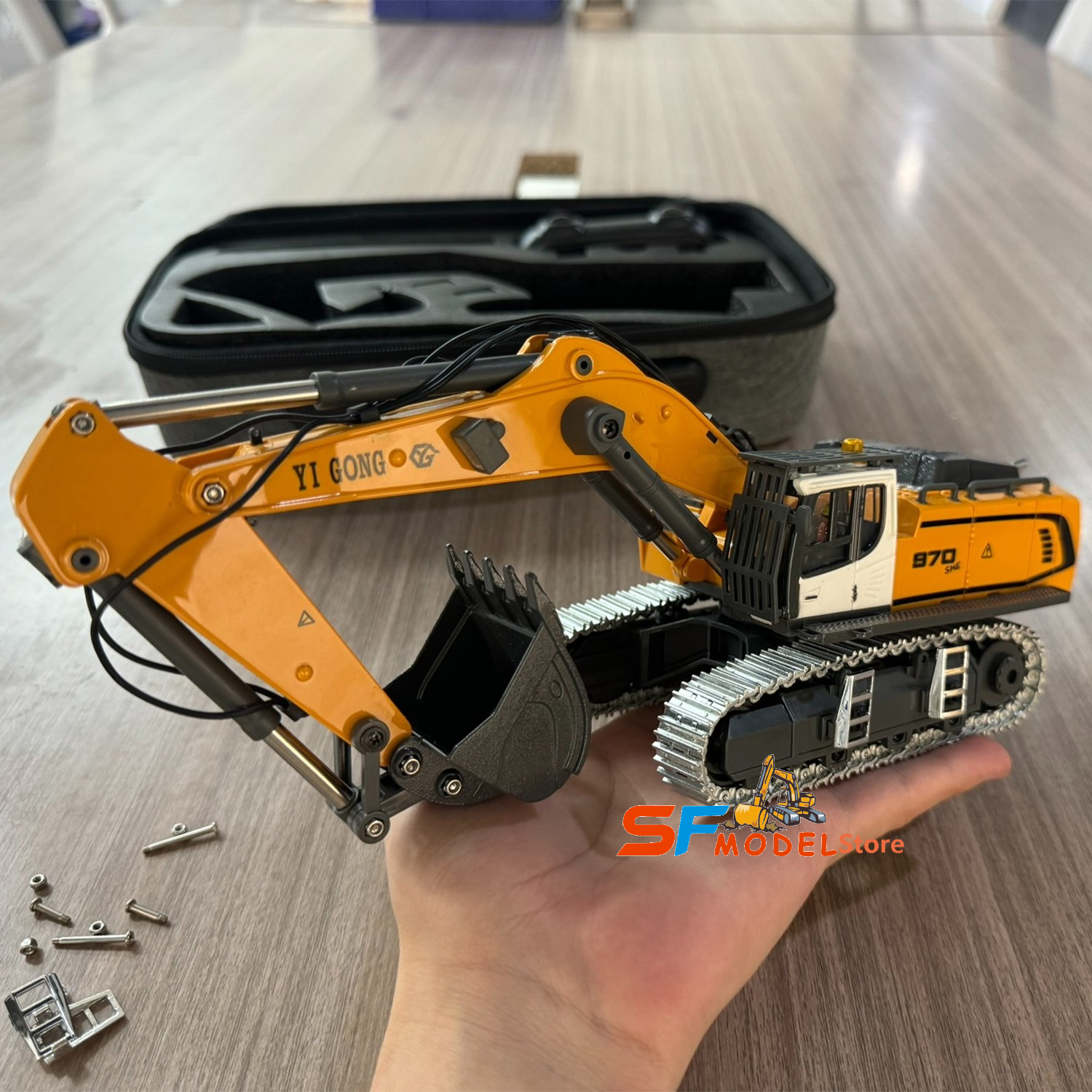 Mini Excavator 1/50 970 Electr - Rc Excavator Hydraulic recension och pris