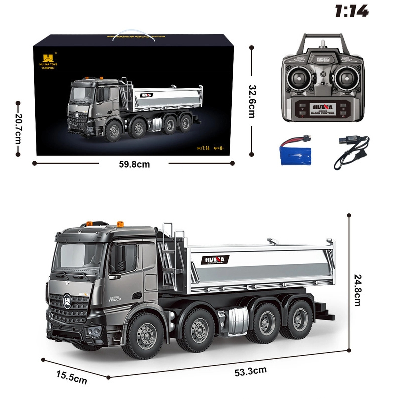 New Huina 1536pro 1537 Alloy R - Rc Excavator Hydraulic recension och pris
