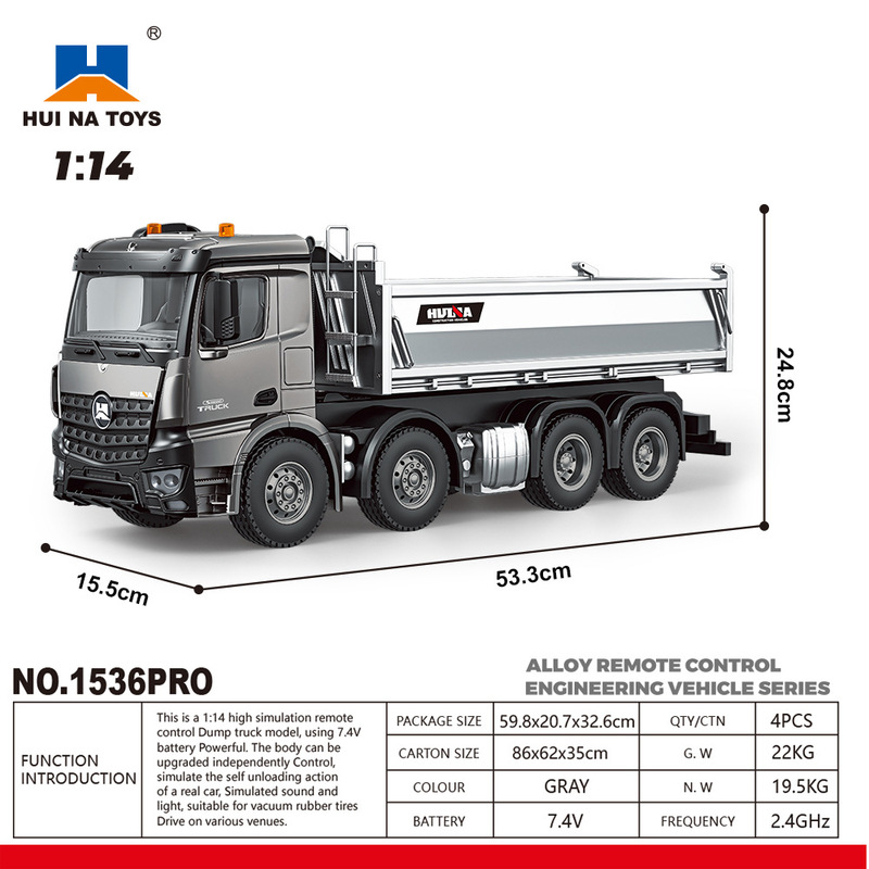 New Huina 1536pro 1537 Alloy R - Rc Excavator Hydraulic recension och pris