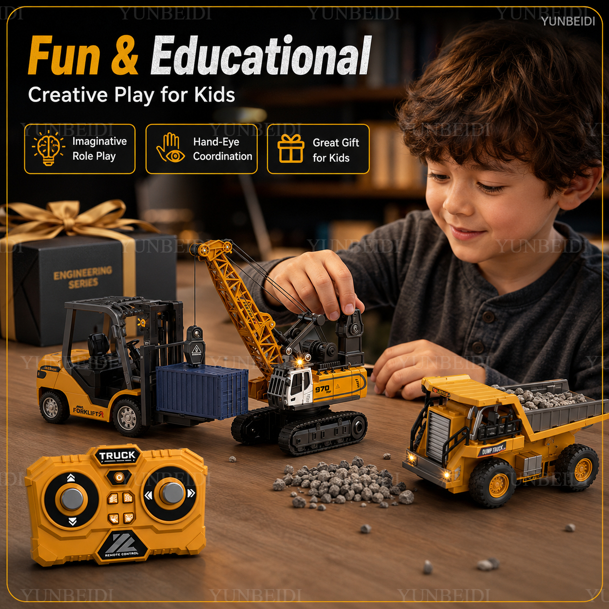 1:64 Remote Control Mini Alloy - Rc Excavator Hobby recension och pris