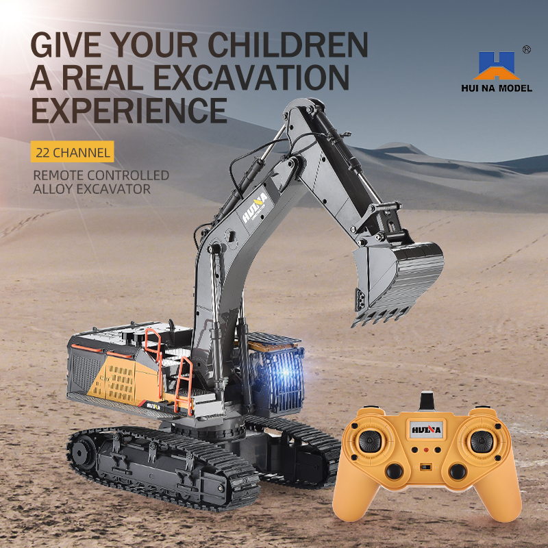 HUINA 1592 Alloy Excavator Tru - Rc Excavator Hydraulic recension och pris