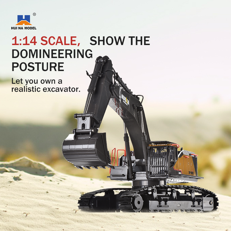HUINA 1592 Alloy Excavator Tru - Rc Excavator Hydraulic recension och pris