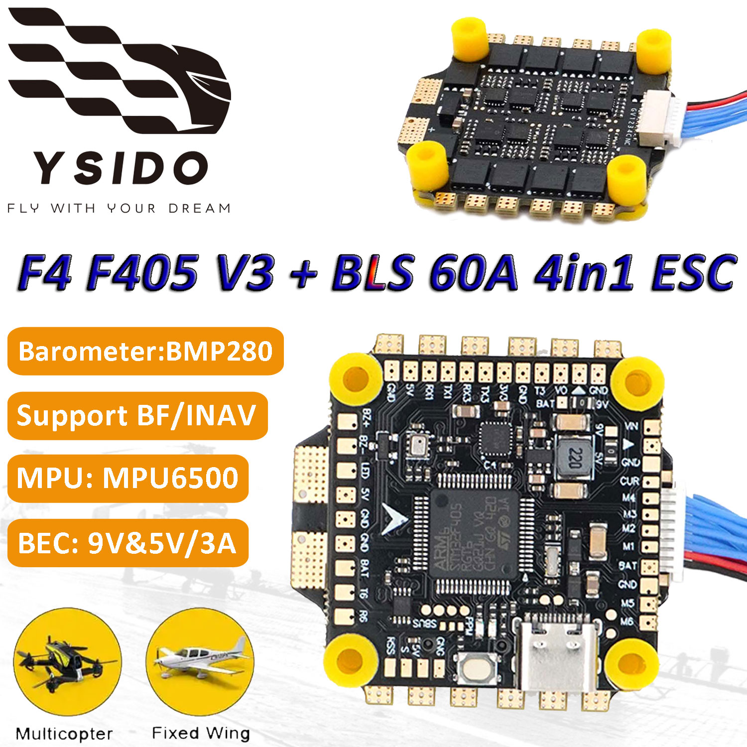 F405 V3 Flight Controller Reli - Rc Plane Hobby Zone recension och pris