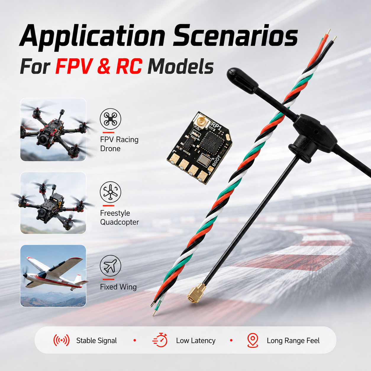 RadioMaster RP1 V2, 2.4GHz Exp - Rc Plane Hobby Zone recension och pris