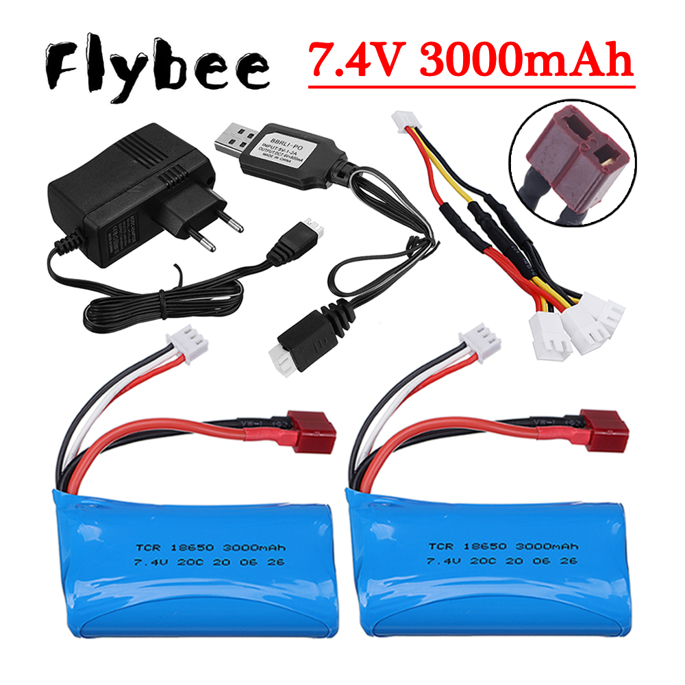 7.4V 3000mAh Li-ion Battery fo - Rc Hobby Charger recension och pris