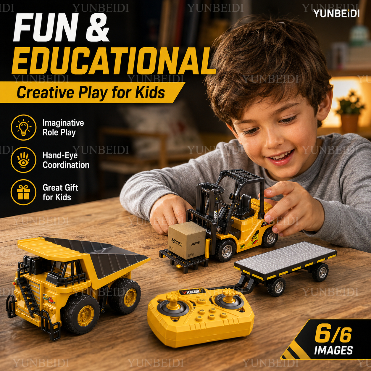 1:64 RC Mini Alloy Car Forklif - Rc Excavator Hobby recension och pris