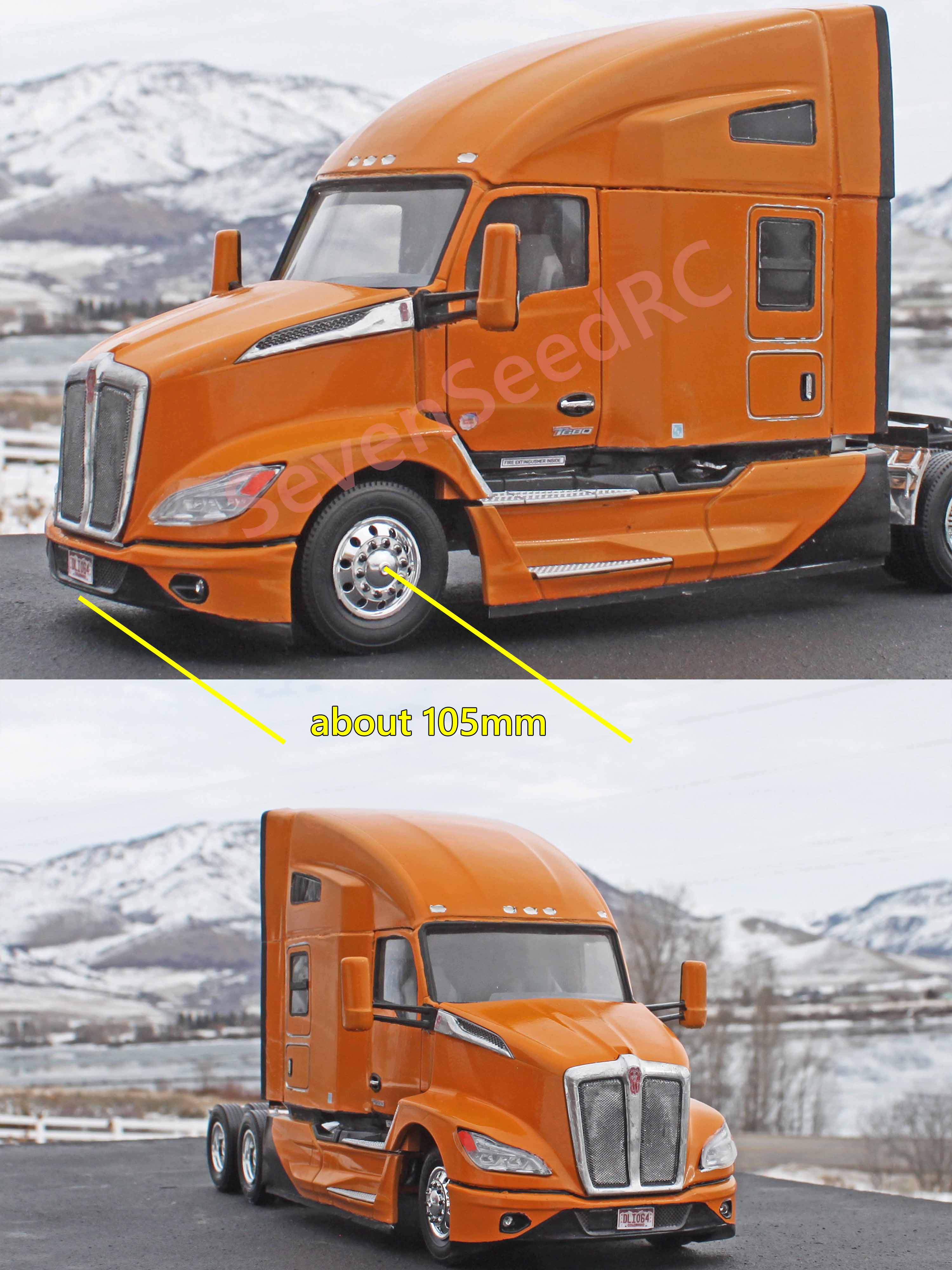 3d Printed Truck KENWORTH T680 - Rc Excavator Hydraulic recension och pris