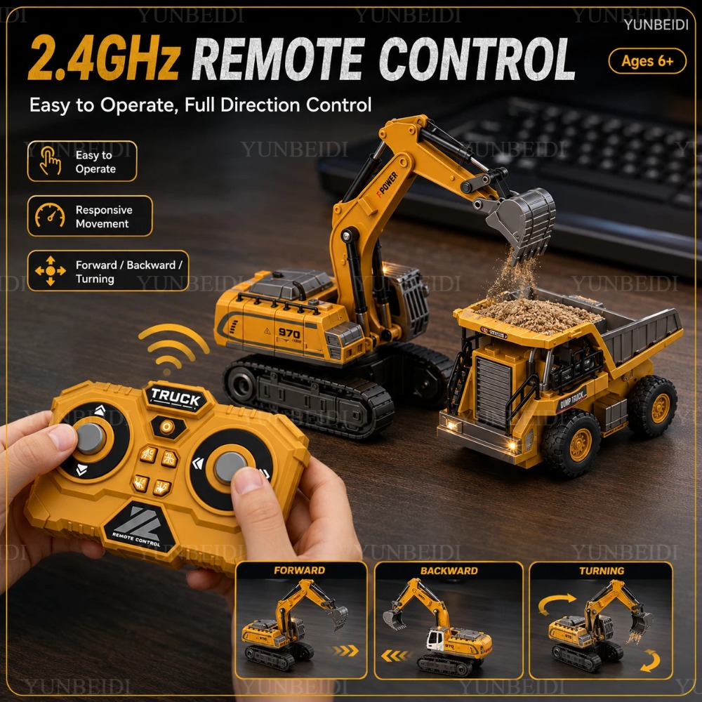 Remote Control Mini Alloy Car  - Rc Excavator Hobby recension och pris