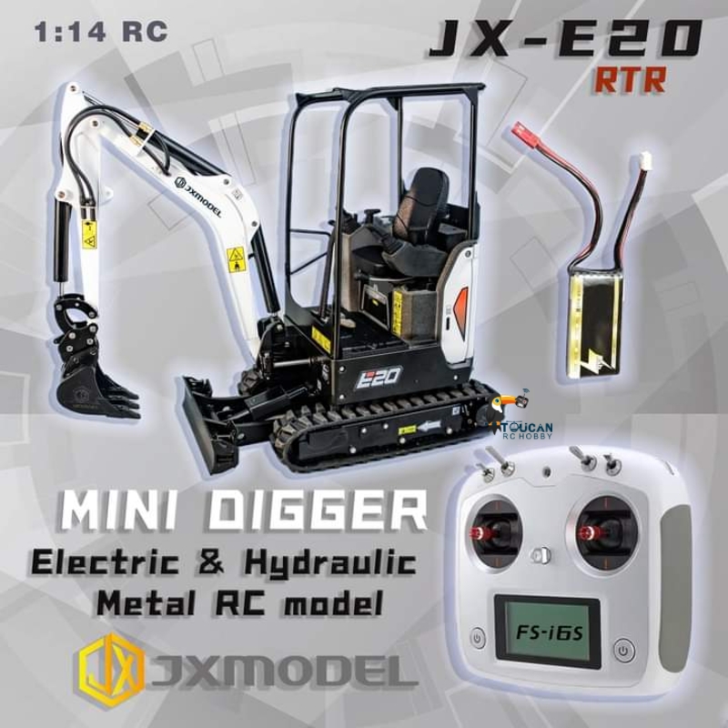 RTR JX E20 RC Mini Excavator 1 - Rc Excavator Hobby recension och pris